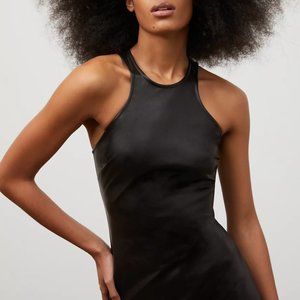 Aritzia "Cinema Dress", Size 2, Black Vegan Leather